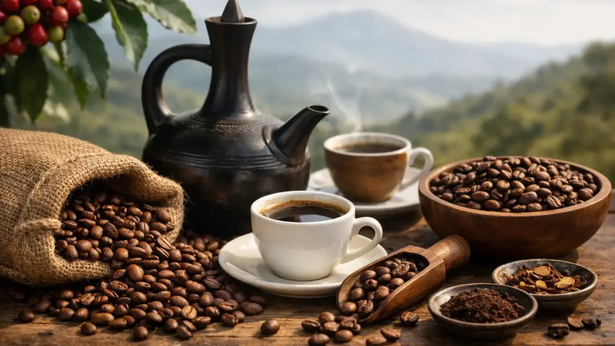 Ethiopische koffiebonen smaak uitgelegd